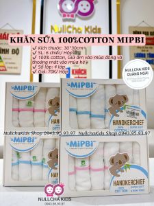 Khăn sữa Cotton 4  lớp Mipbi